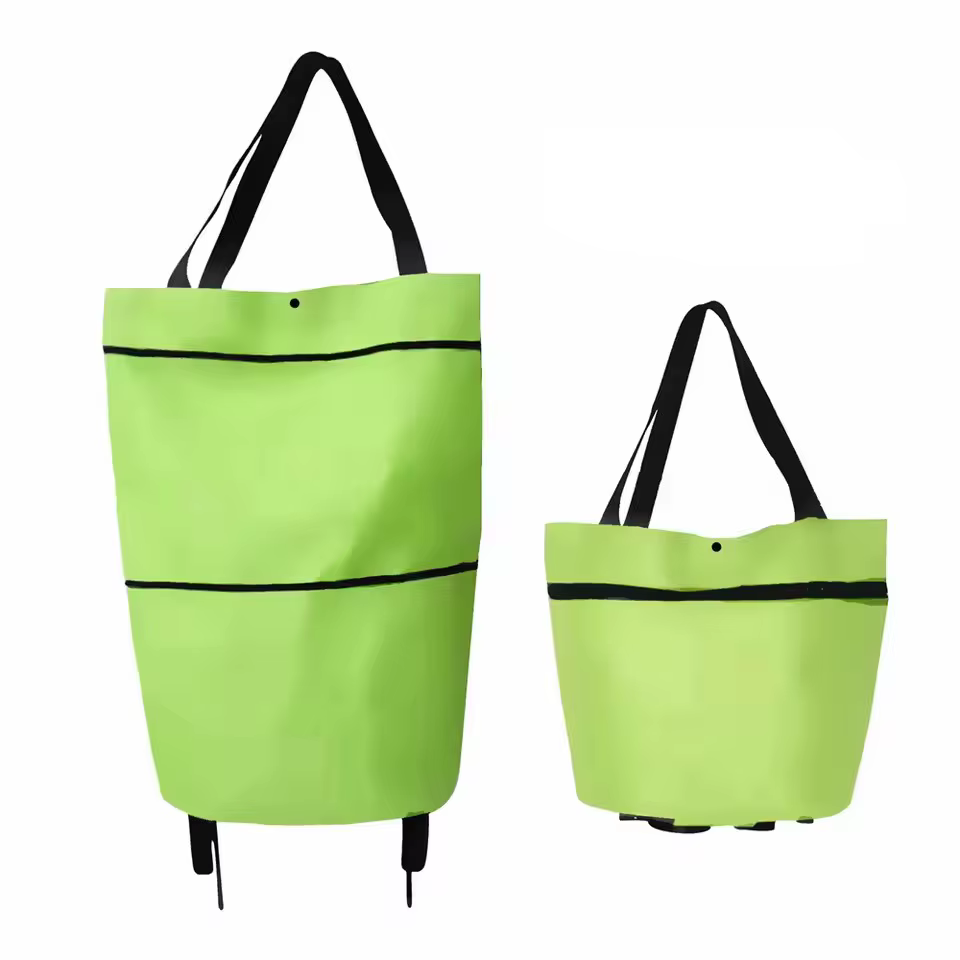 Sac de courses pliable avec roulettes