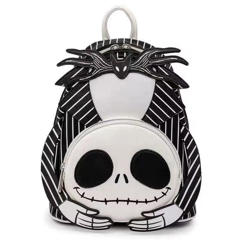 Sac à bandoulière double pour femme Loungefly Nightmare Before Christmas Headless Jack Skellington
