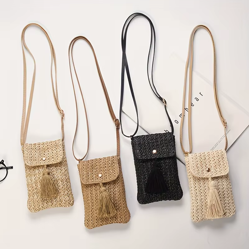 Sac de plage en paille pour femmes