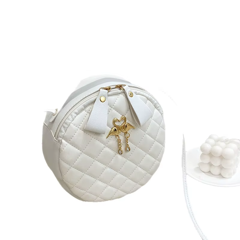 Sac à main décontracté brodé à grille de diamant