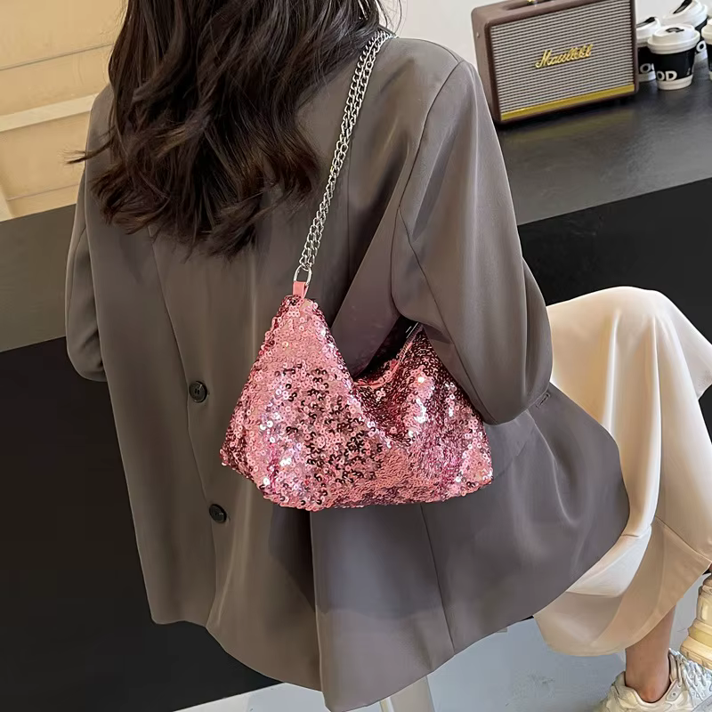 Sac à bandoulière Chic à paillettes pour femmes
