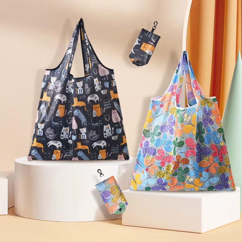 Sac à provisions pliable en polyester