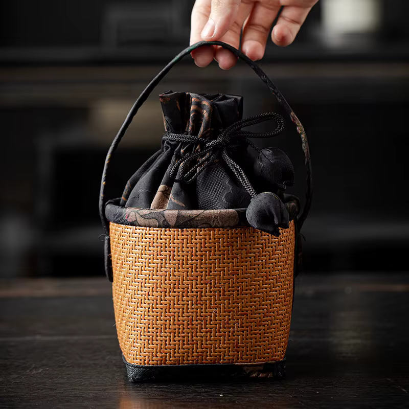 Petit sac à motif rotin