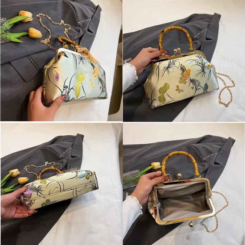 Sac de soirée brodé de luxe pour femmes