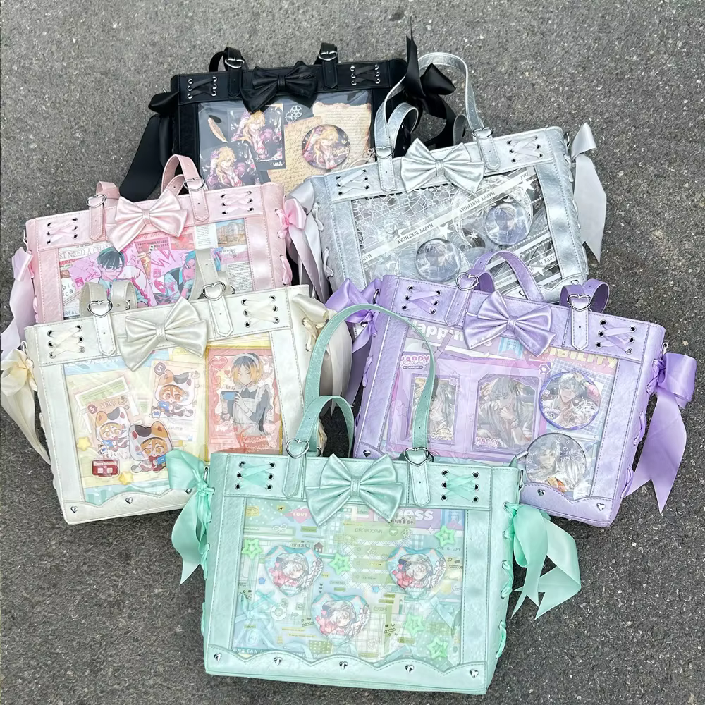 Bandage Bow épaule Ita Sac haute capacité Sac Femme utilisation quotidienne Bolso sacs originaux