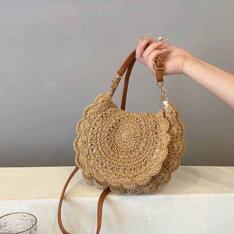 Sac à main tissé Vintage pour vacances