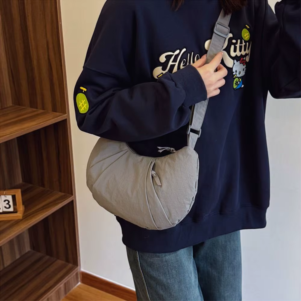 Sac à bandoulière de couleur unie