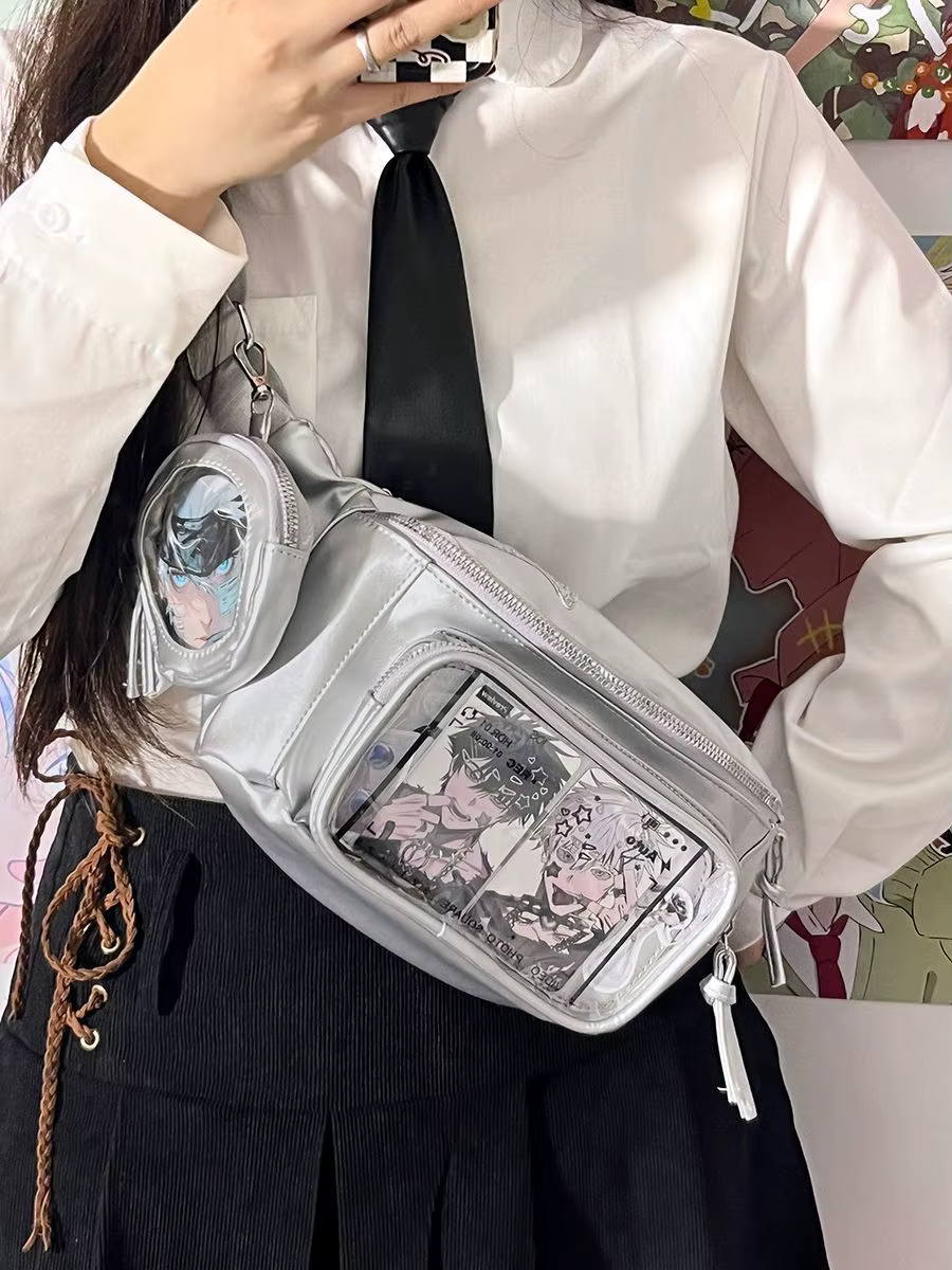 Ita sac femme sac poitrine en cuir PU sac Transparent poche sac à bandoulière