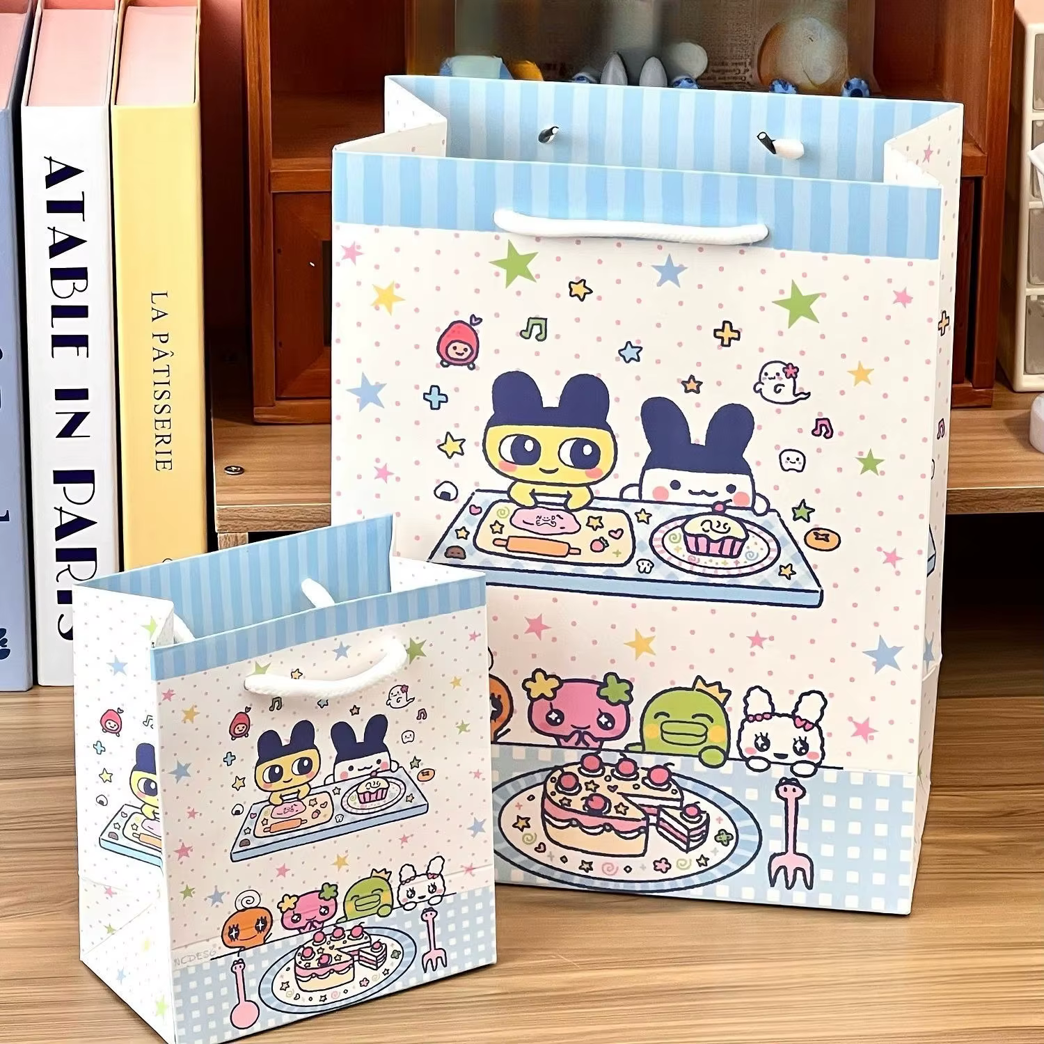 Sac cadeau Tamagotchi, sac fourre-tout en carton rigide épaissi