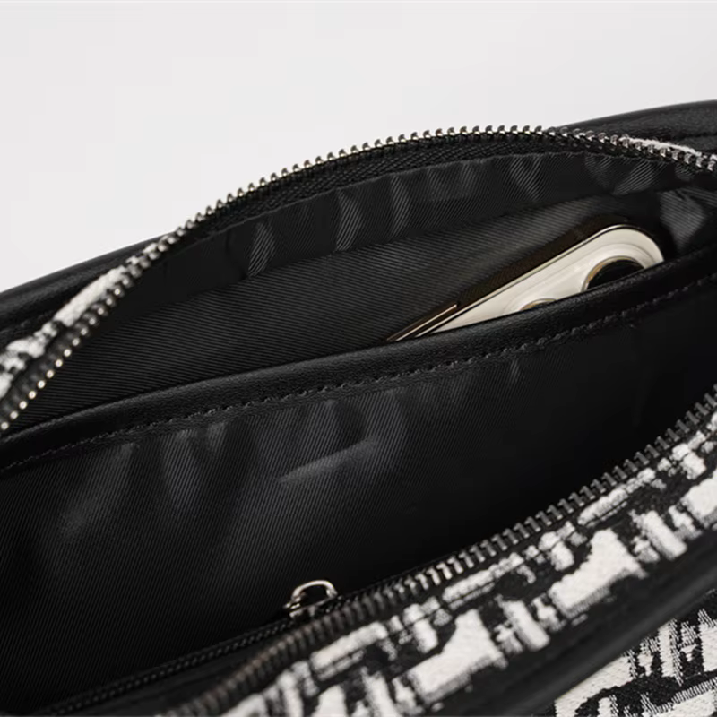 Sac bandoulière en toile jacquard pour homme