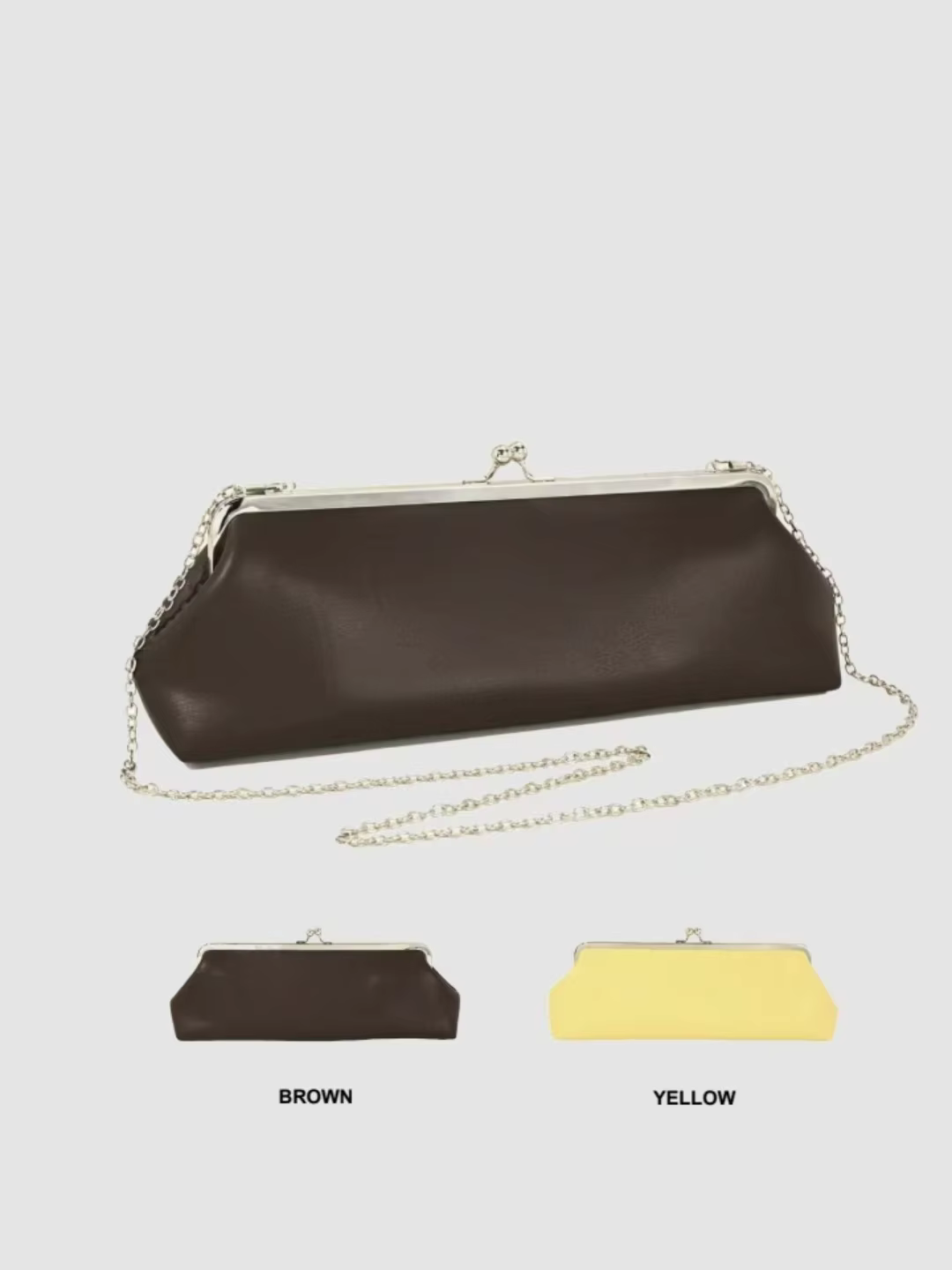 Sac de soirée en cuir PU pour femmes