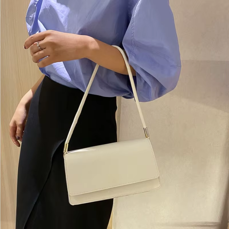 Nouveau sac à bandoulière Simple pour femmes sac à aisselles en cuir PU couleur unie dame sac à main décontracté filles petit sac carré sac bolso mujer