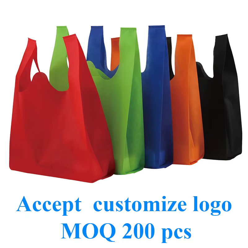 Sac à provisions en tissu non tissé avec logo imprimé personnalisé