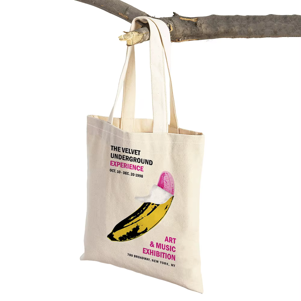 Andy Warhol-Sac à Main Rétro à Double Imprimé pour Femme