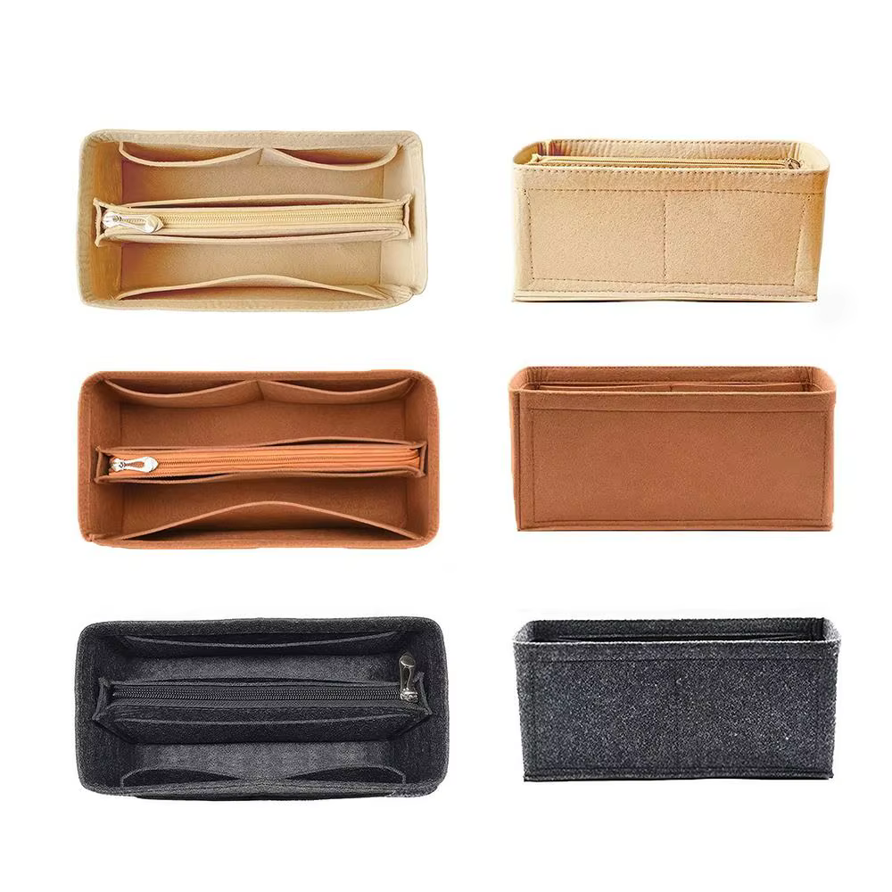 Nouveau organisateur de sac multi-poches pour Birkin25/30/35 sac intérieur sac de rangement sac à main en feutre insérer sac doublure sac