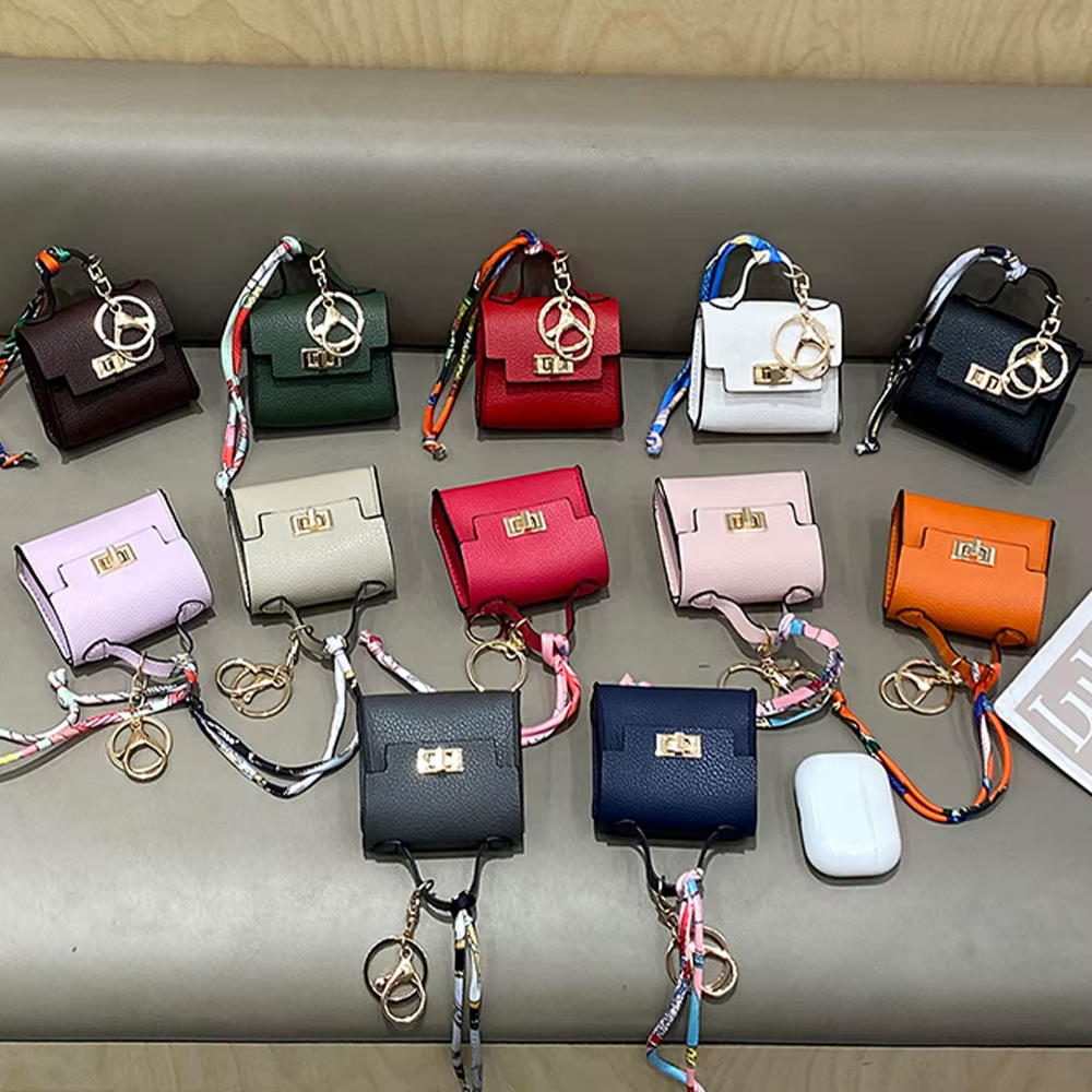 Mini sac carré en cuir