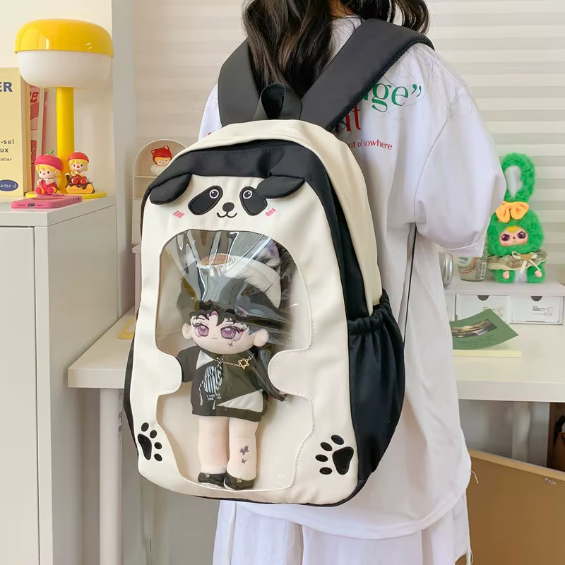 Adolescentes Ita sac étudiant Mochila école sac à dos Transparent mignon Kawaii dessin animé Mochilas haute capacité sacs pour femme
