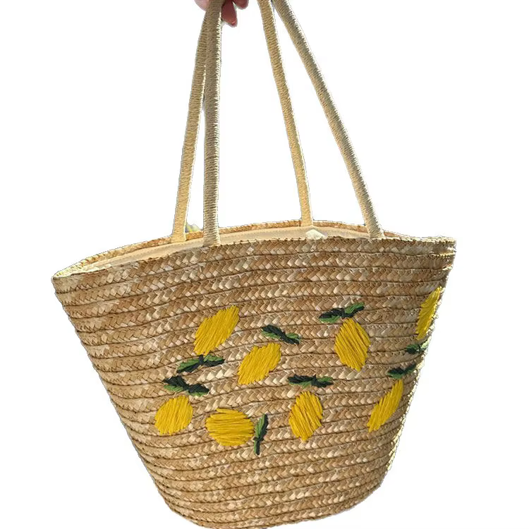 Sac en paille artisanal grande capacité