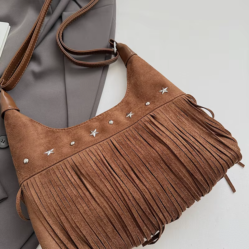 Sac à bandoulière Vintage à franges