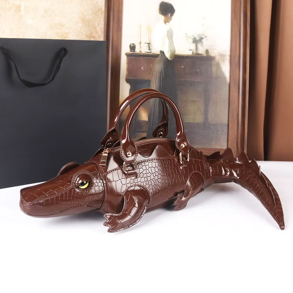 Le nouveau sac en crocodile de style 2025 est un sac