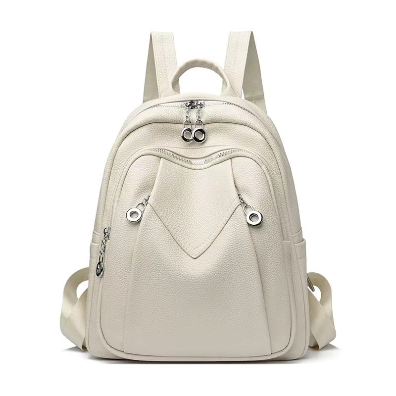Sac à dos en cuir PU pour femmes : sacs à dos souples antivol convertibles - Sac à dos de voyage élégant