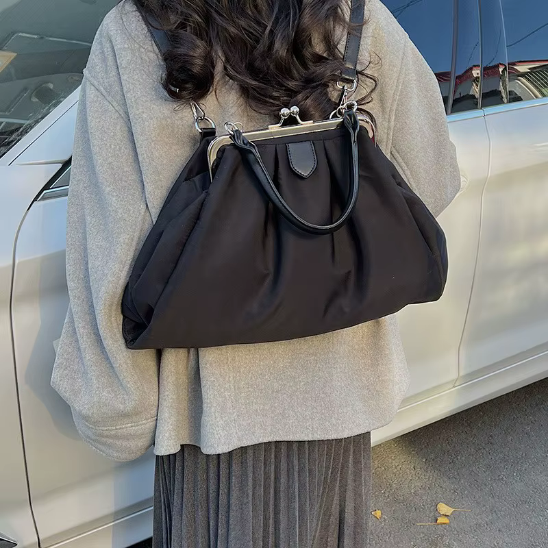 Sac à bandoulière plissé pour femme