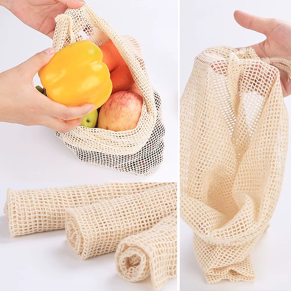 Sacs à légumes en maille de coton