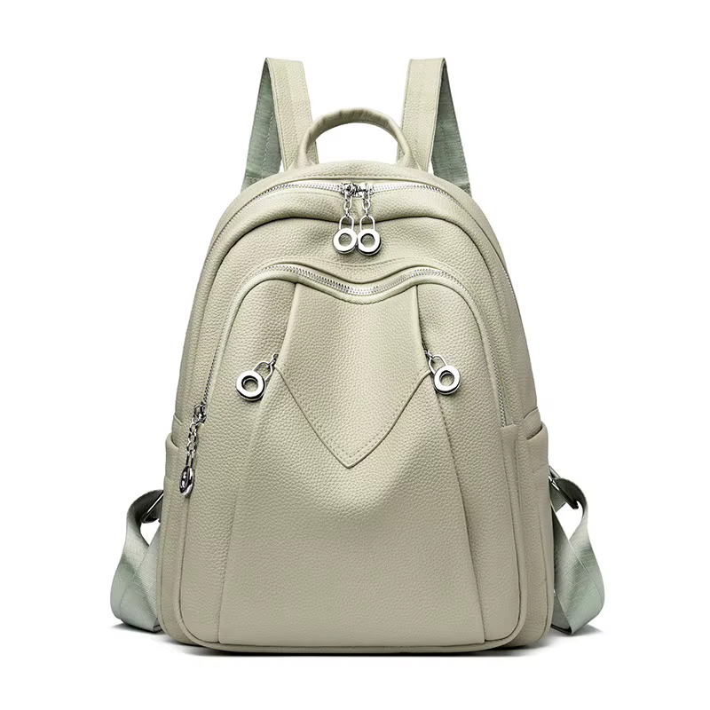 Sac à dos en cuir PU pour femmes : sacs à dos souples antivol convertibles - Sac à dos de voyage élégant