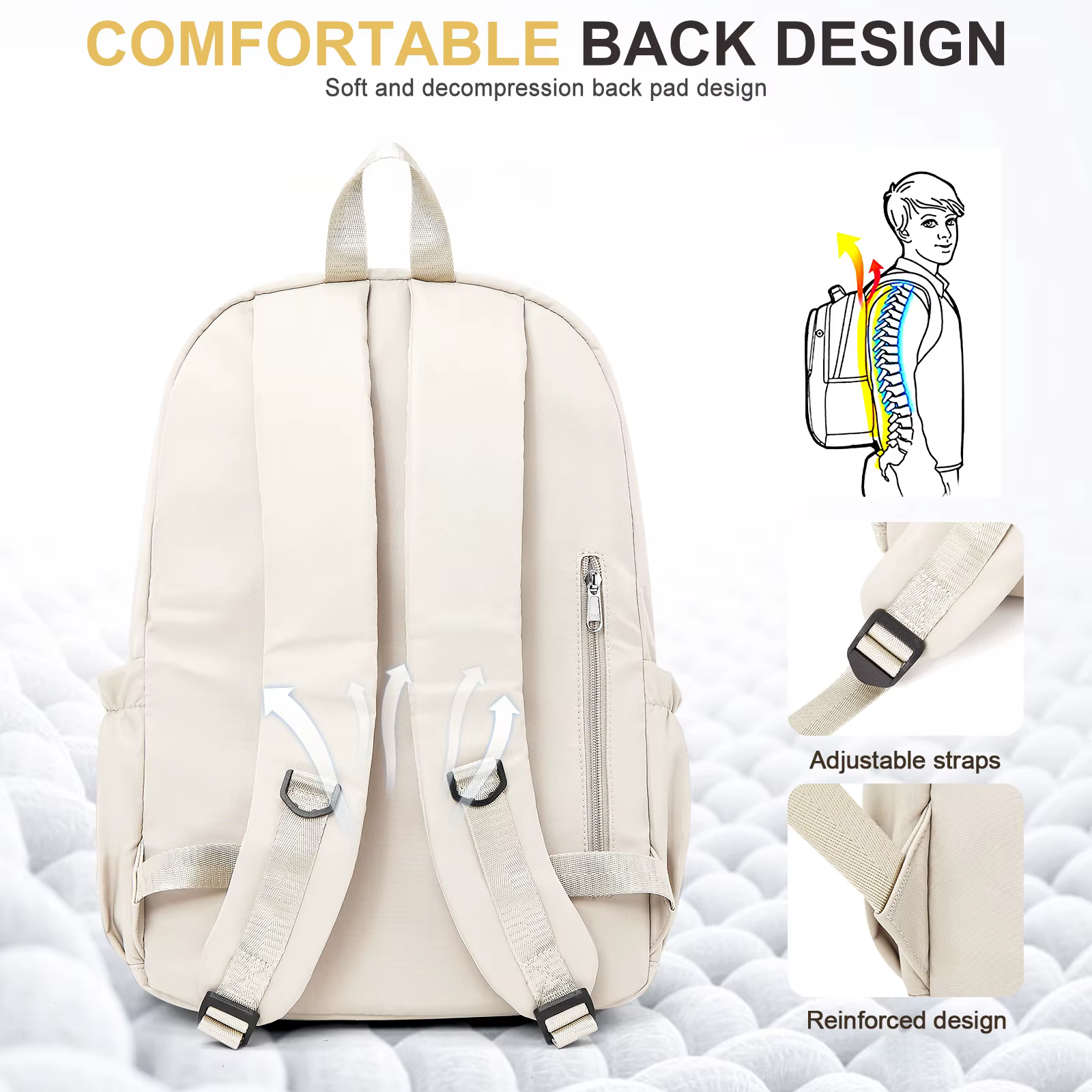 Sac d'école étanche pour ordinateur portable