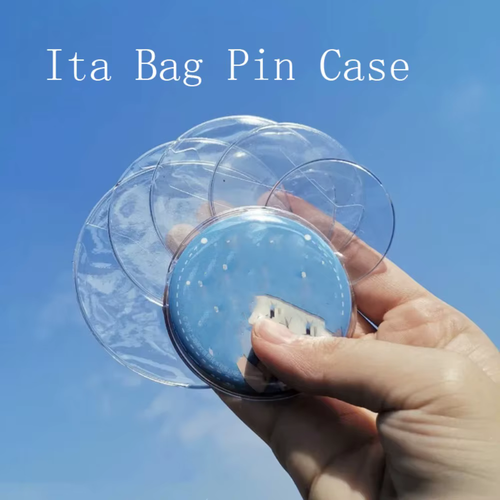 Étui de protection transparent pour badge Anime, sac Ita, étui à épingles, manchon d'affichage, manchon de protection en PVC, étui de rangement, 5 pièces