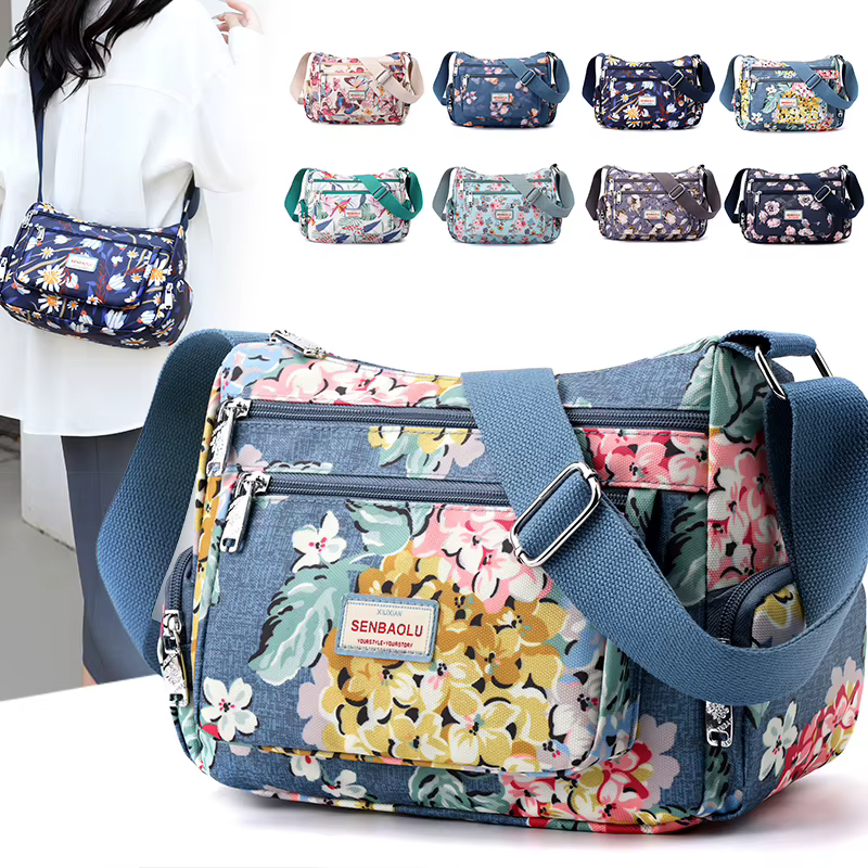 Sac messager multi-poches pour femmes