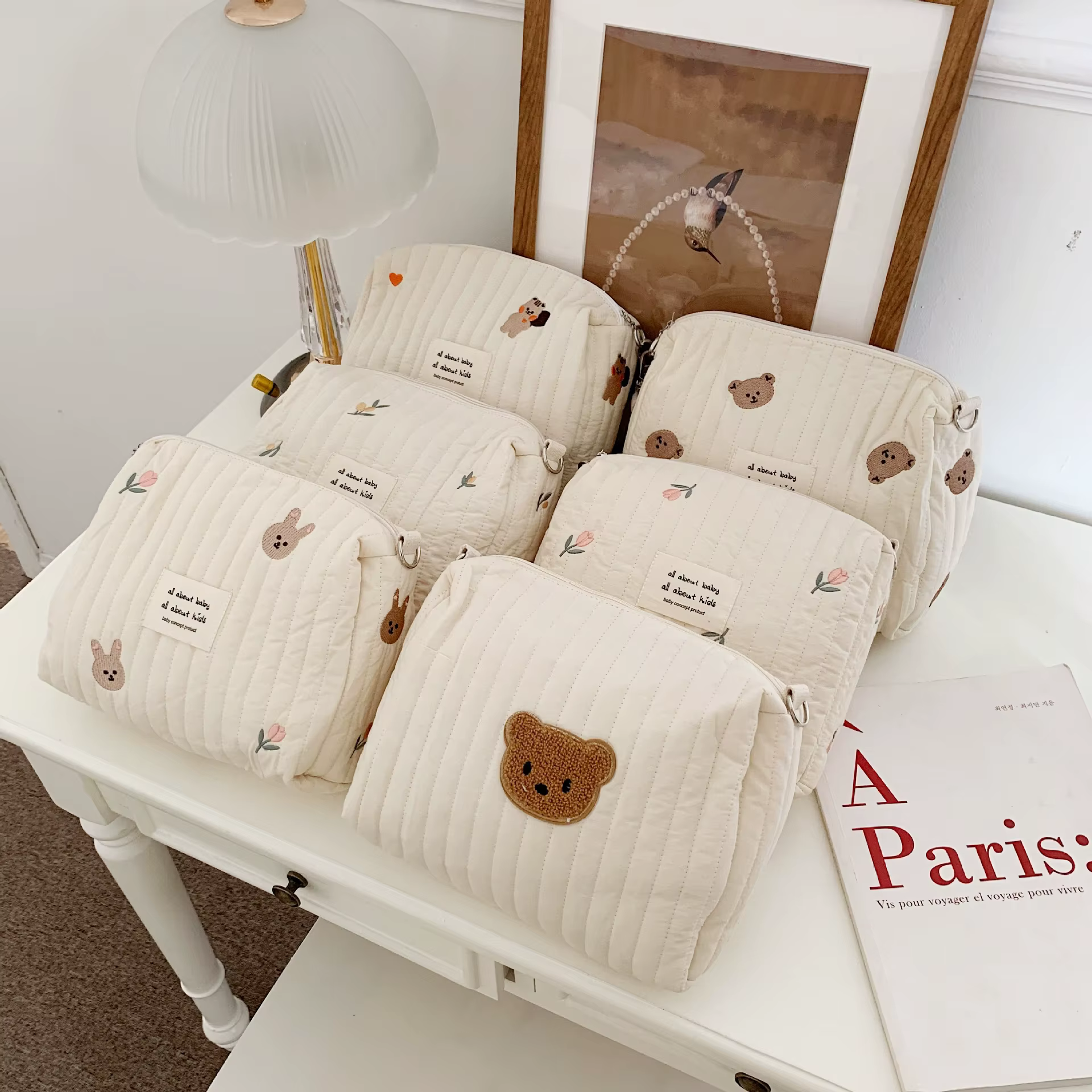 Sac de rangement Portable en coton