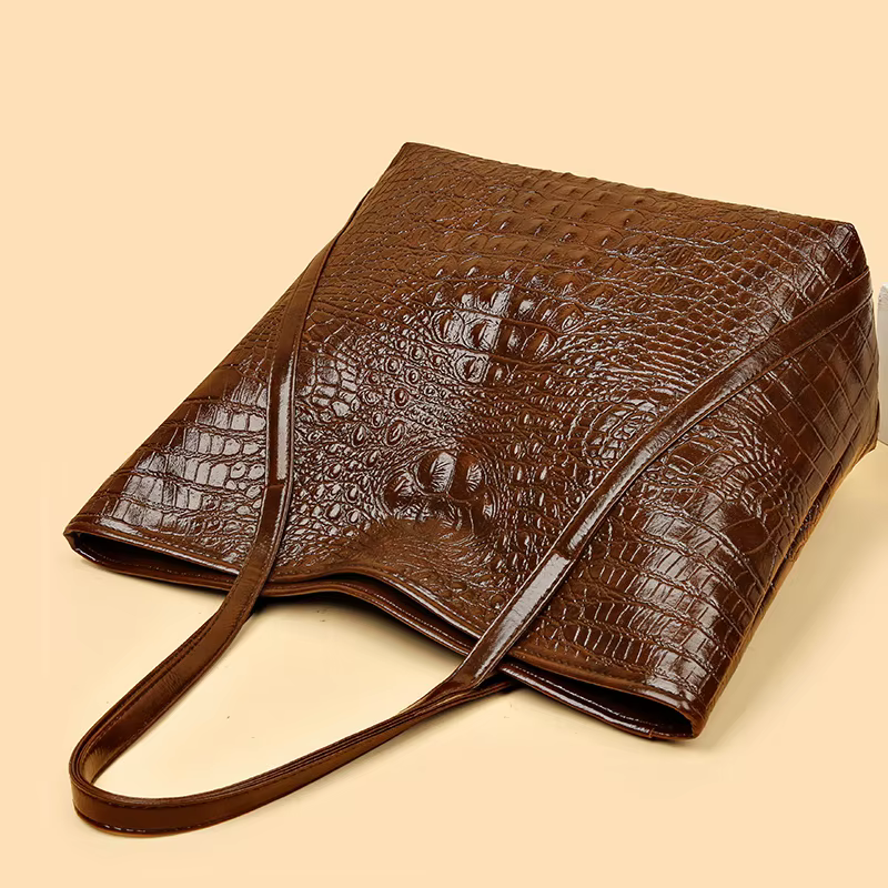 Sac fourre-tout Simple et polyvalent imprimé Crocodile