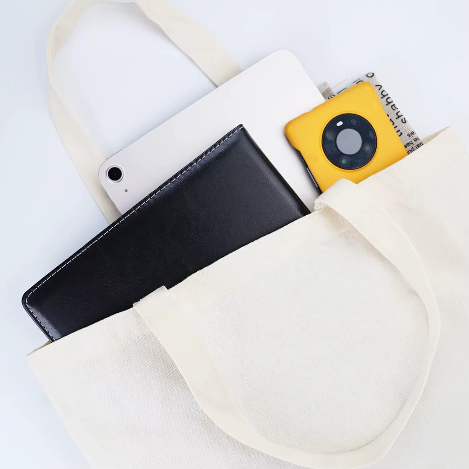 Paquet de 6 sacs fourre-tout en toile