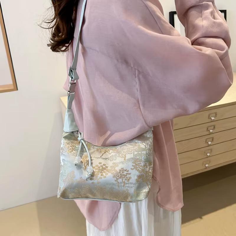 Nouveau Style chinois broderie Fine dames sacs à main 2025 été mode sac à bandoulière