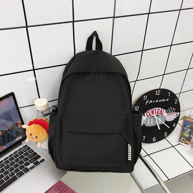 Cartable de mode pour adolescents imperméable à l'eau en Nylon filles sac à dos mignon femmes sac à dos pour ordinateur portable sac de voyage noir rose Bookbag unisexe