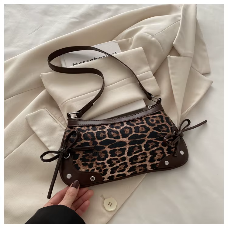 Nouveau sac à aisselles sac à bandoulière tendance pour femmes doux Double nœud sac à main dames sac rétro mode femme