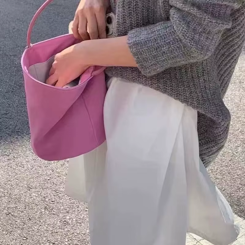 Sac à main en PU rose, sac à main tendance pour femmes