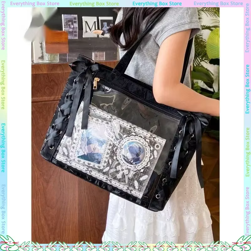 Nouveau polyvalent mode ruban Itabag grande capacité vert grand alimentaire Anime Millet sac quotidien une épaule sac fourre-tout