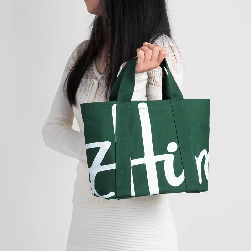 Nouveau sac fourre-tout tendance en coton avec logo