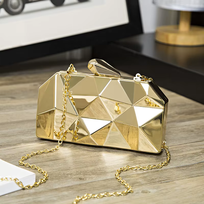 Luxe acrylique brillant boîte Mini pochette Banquet fête de mariage épaule bandoulière dîner sac concepteur pochettes de haute qualité