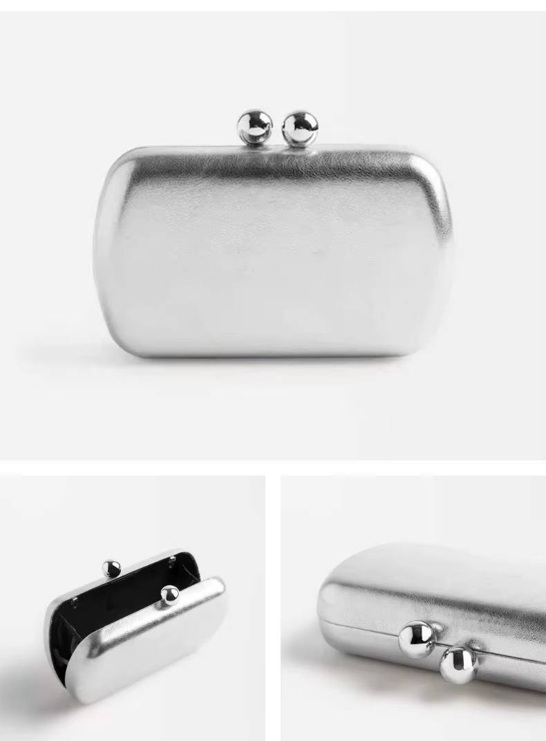 Pochette argentée pour femmes