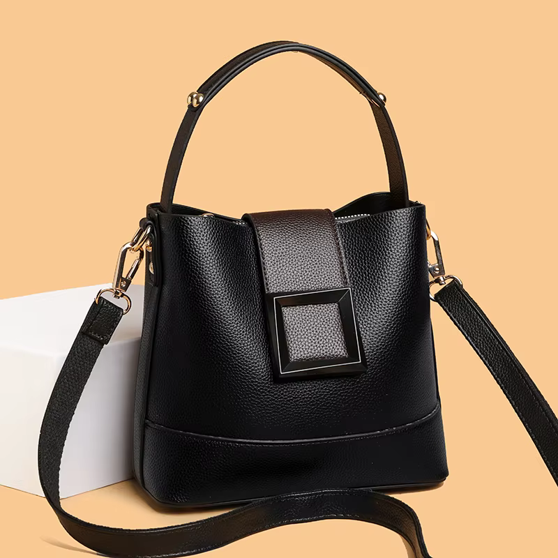 Sac à main rétro en cuir PU pour femmes