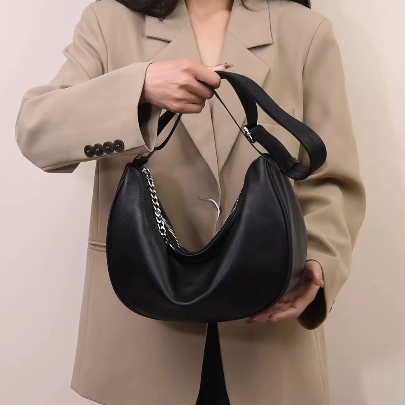 Sac à main pour femme en cuir véritable
