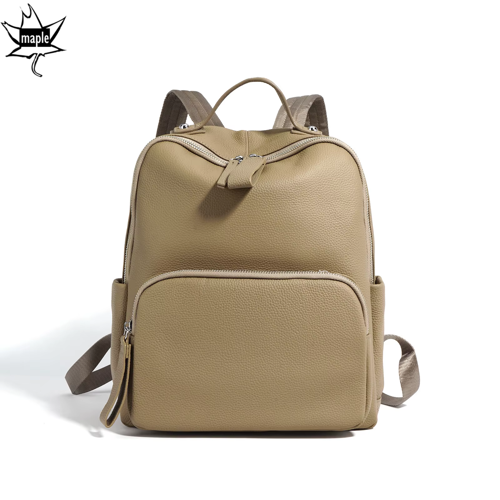 Grand Sac d'École en Cuir de Vache group pour Femme