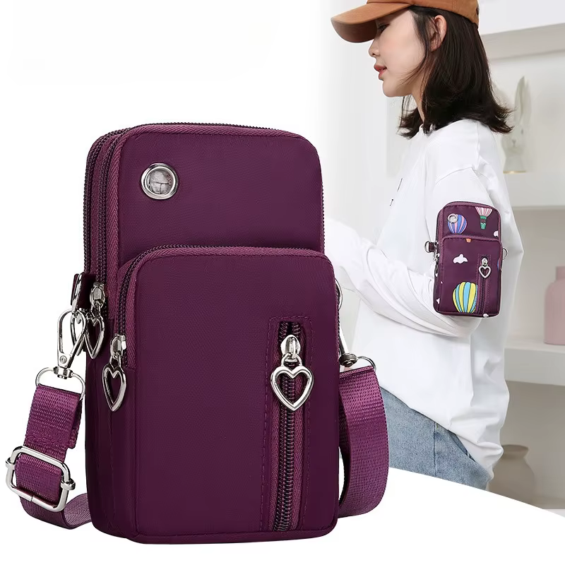 Sac à bandoulière compact pour femme – Peut contenir téléphone