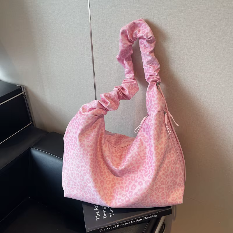 Sacs fourre-tout en Nylon léopard pour femmes