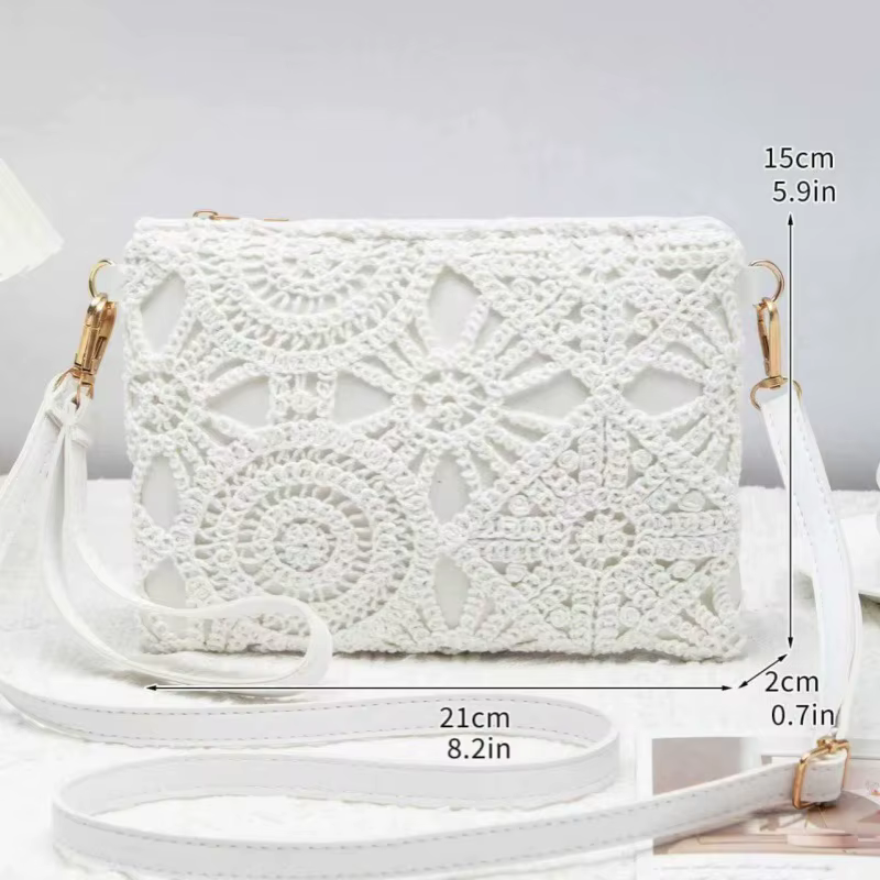 Sac à bandoulière tressé ajouré style bohème 2026