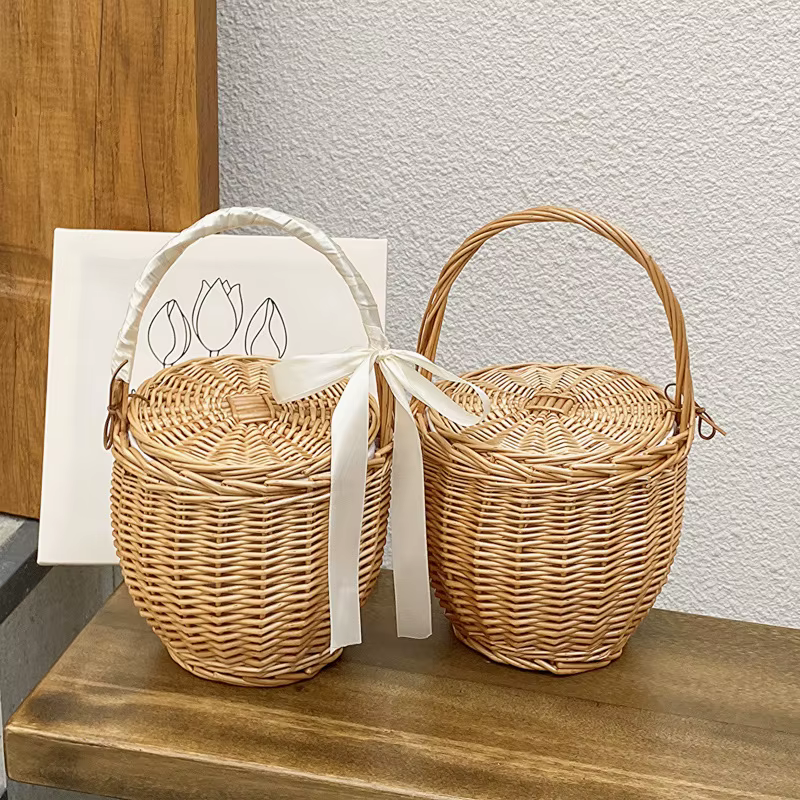 Sac panier en osier pour femmes