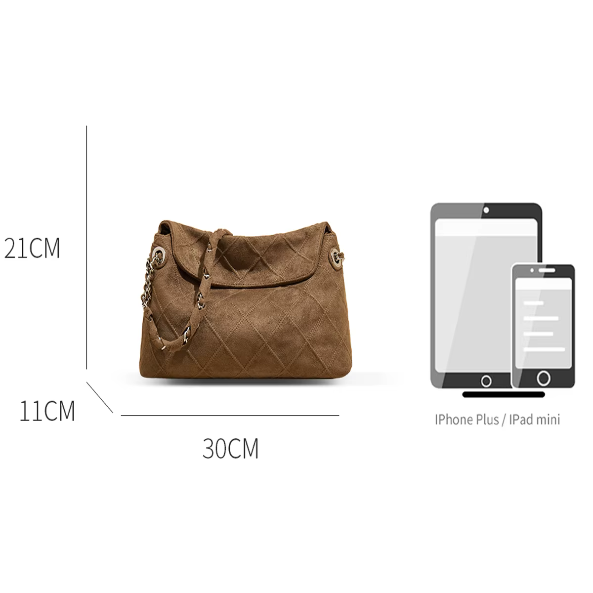 LAORENTOU tissu femmes sangle sac à bandoulière avancé rétro aisselles grande capacité mode matelassé sac à main